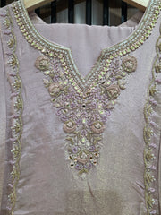 Onion Color Long Anarkali