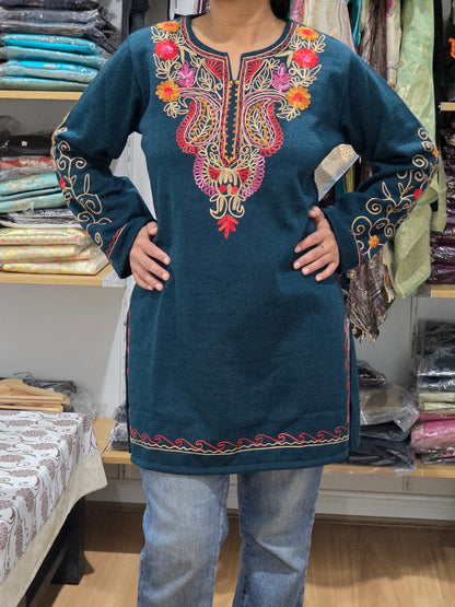 Woolen short kurti