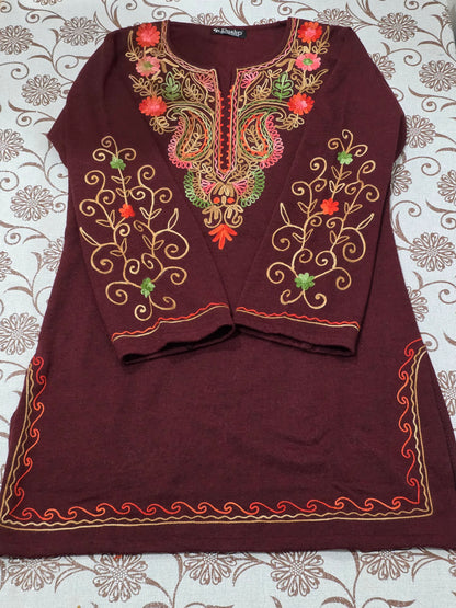 Woolen short kurti