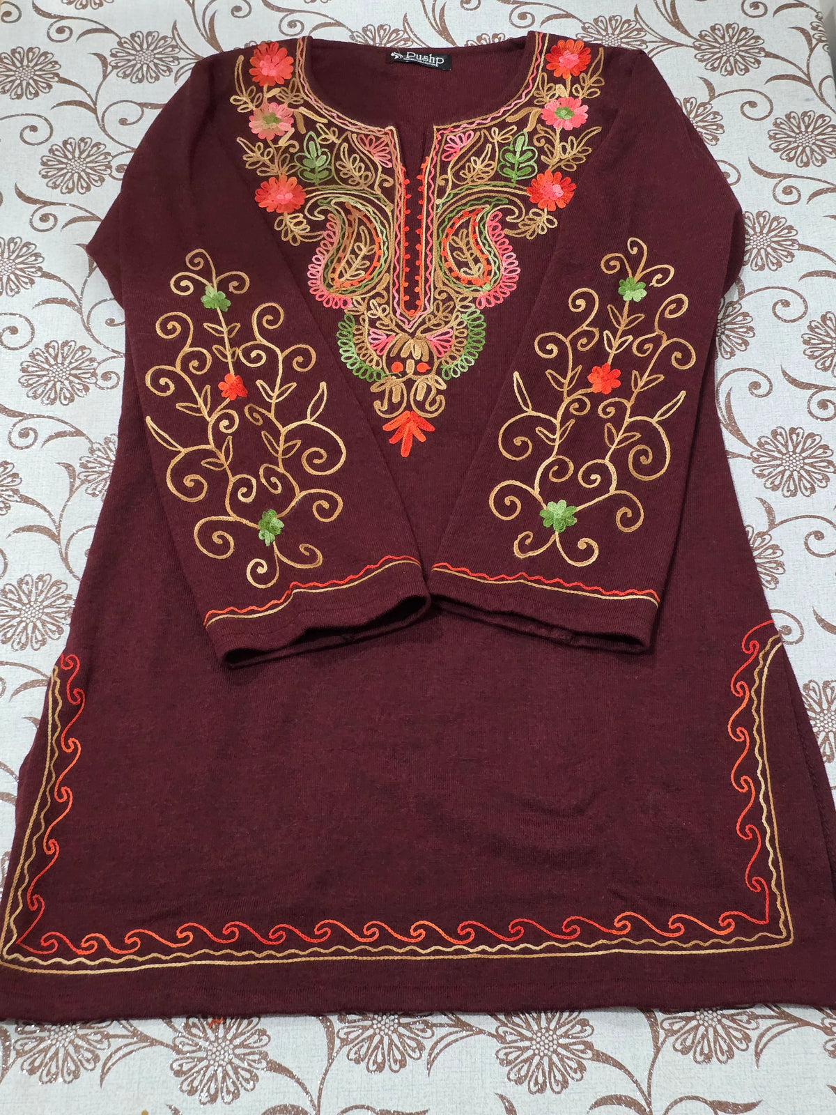 Woolen short kurti