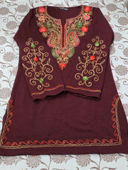 Woolen short kurti