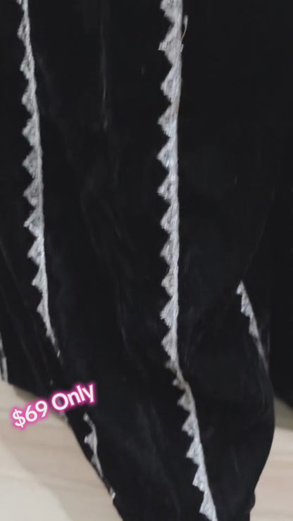 Heavy Vicose Velvet with Sharara