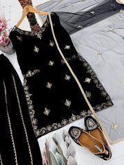 Heavy Vicose Velvet with Sharara
