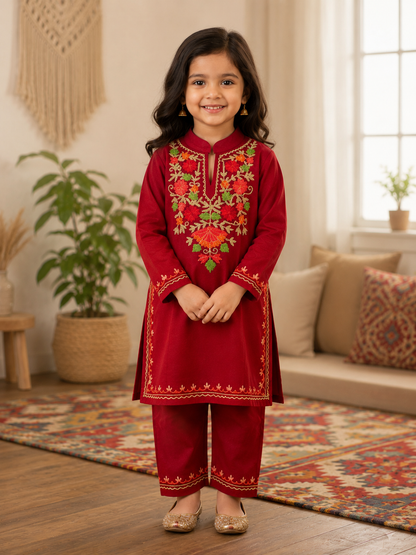 Kids Woolen Pheran set