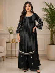 Elegant party wear Plazo suit